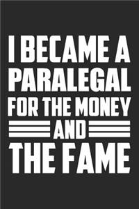 I Became A Paralegal For The Money And The Fame