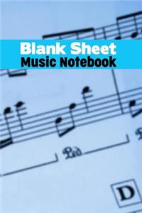 Blank Sheet Music Notebook