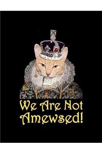 Not Amused Meme Cat With Crown Notebook
