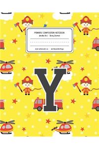 Primary Composition Notebook Grades K-2 Story Journal Y