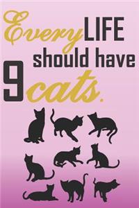 Every life should have 9 cats.