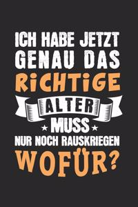 Ich habe jetzt genau das richtige Alter. Muss nur noch rauskriegen wofür!