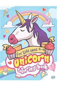 Unicorn Coloring Book for Kids Ages 4-8