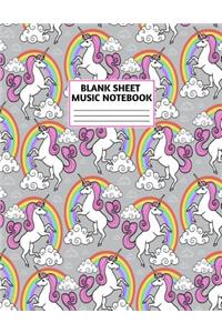 Blank Sheet Music Notebook
