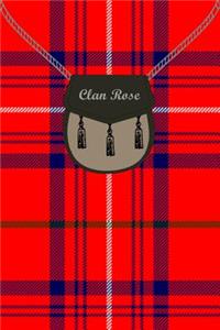 Clan Rose Tartan Journal/Notebook