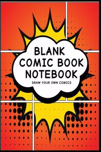 Blank Comic Book Notebook