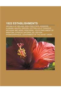 1922 Establishments