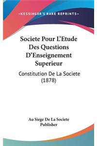 Societe Pour L'Etude Des Questions D'Enseignement Superieur