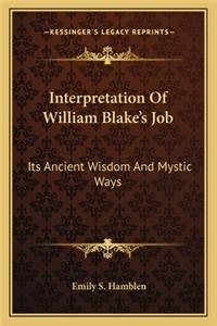 Interpretation Of William Blake's Job