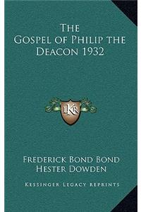 Gospel of Philip the Deacon 1932
