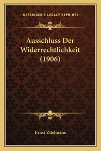 Ausschluss Der Widerrechtlichkeit (1906)