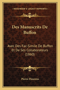 Des Manuscrits De Buffon