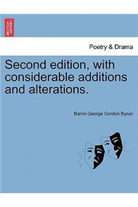 Second Edition, with Considerable Additions and Alterations.