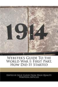 Webster's Guide to the World War I