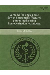 A Model for Single Phase Flow in Horizontally Fractured Porous Media Using Homogenization Techniques