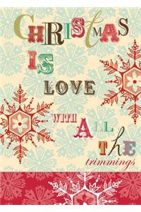 Christmas Is Love with All the Trimmings Holiday Cards