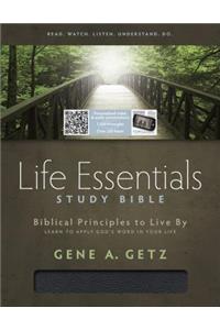 Life Essentials Study Bible, Black Bonded Leather