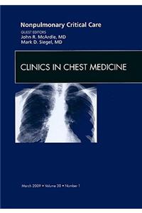 Nonpulmonary Critical Care, an Issue of Clinics in Chest Medicine