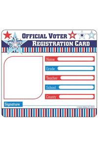 Voter Registration Card Cut-Outs