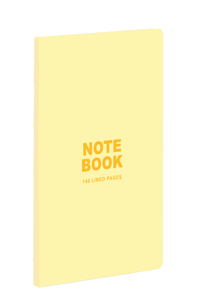 Teneues - A5 Notebook: Pastel Yellow, 140 Lined Pages, Raw Sewn Spine, Lays Flat