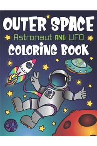 Outer Space Astronaut and UFO Coloring Book