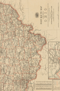 Ohio Vintage Map Field Journal Notebook, 50 pages/25 sheets, 4x6