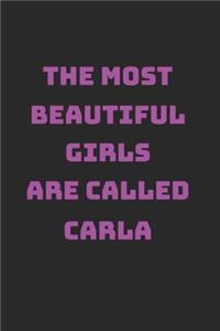 Carla Girl Woman Notebook