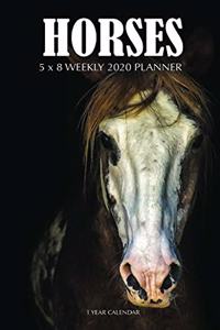 Horses 5 x 8 Weekly 2020 Planner
