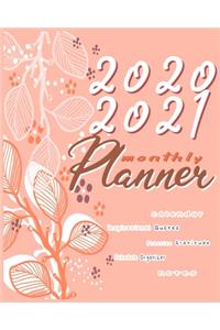 2020-2021 Monthly Planner