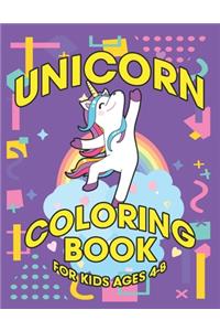 Unicorn Coloring Book for Kids Ages 4-8