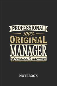 Professional Original Manager Notebook of Passion and Vocation