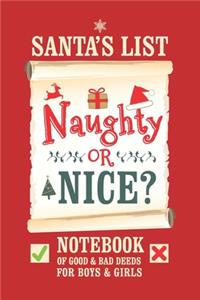 Santa's List, Naughty Or Nice?