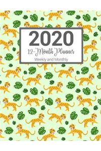 2020 12-Month Planner Weekly and Monthly