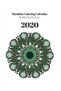 Mandala Coloring Calendar 2020