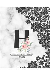 Weekly & Monthly Planner 2020 H