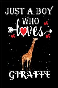 Just a Boy Who Loves Giraffe