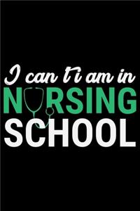 I Can't I'm In Nursing School