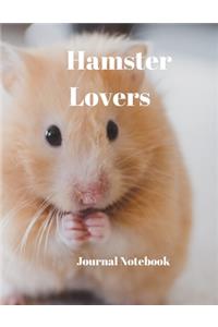 Hamster Lovers Journal Notebook