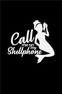 Call me on my shellphone: 6x9 MERMAID - dotgrid - dot grid paper - notebook - notes