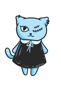 Gothic Cat Notebook