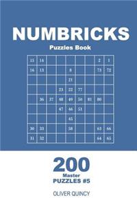 Numbricks Puzzles Book - 200 Master Puzzles 9x9 (Volume 5)