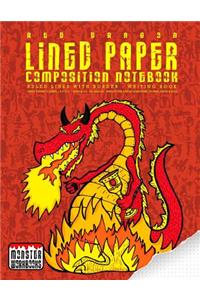 Red Dragon - Lined Paper Composition Notebook