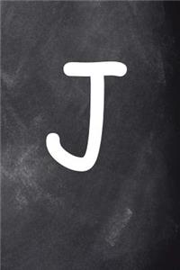 Monogram J Personalized 2019 Daily Planner J Chalkboard 384 Pages