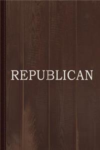 Republican Text Only Journal Notebook