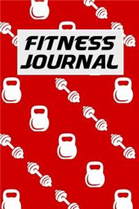 Fitness Journal: 6x9 Workout Log Book with One Rep Weightlifting Bench Press Chart and Blank Lined Paper