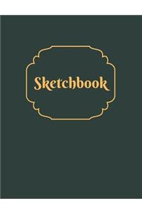 Basics Sketchbook - Classic Green Notebook