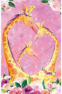 Bullet Journal for Animal Lovers Giraffes in Flowers