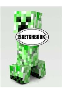 Sketchbook : Minecraft 02: 120 Pages of 8.5 x 11 Blank Paper for Drawing, Doodling or Sketching (Sketchbooks)