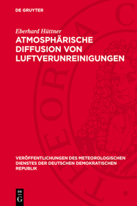 Atmosphärische Diffusion Von Luftverunreinigungen