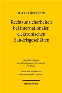 Rechtsunsicherheiten bei internationalen elektronischen Handelsgeschäften